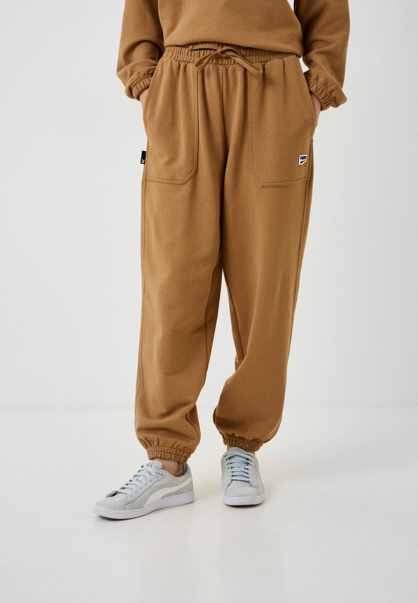 

Брюки спортивные PUMA, Коричневый, DOWNTOWN Sweatpants TR Toasted