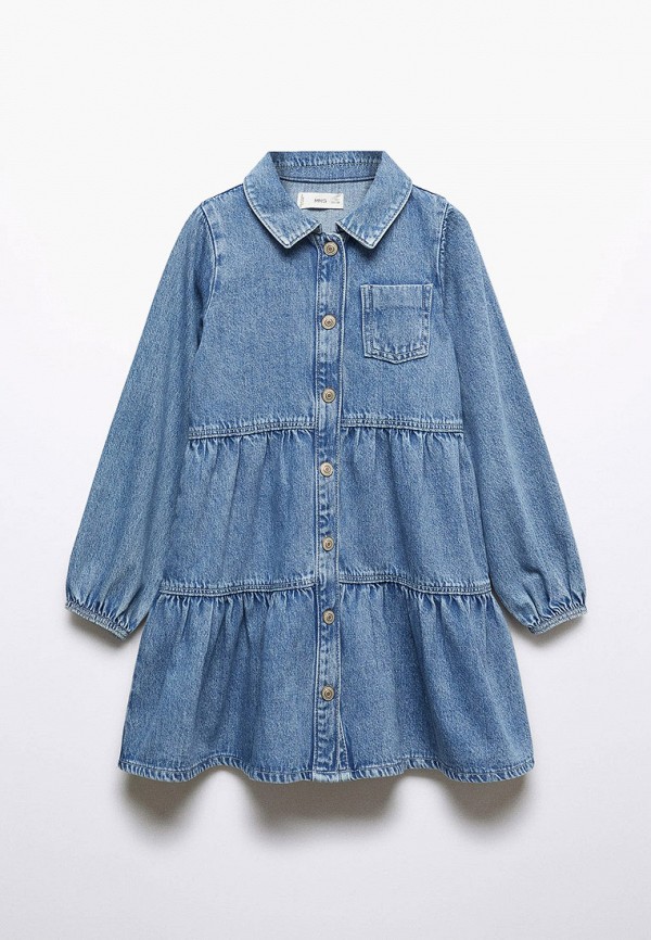 

Платье джинсовое Mango Kids, Голубой, MORGANA