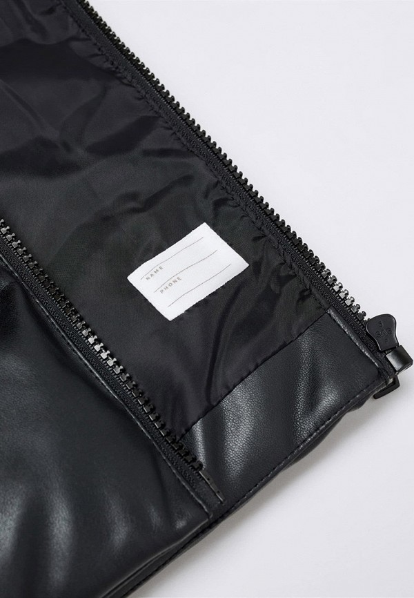 фото Куртка кожаная утепленная mango kids