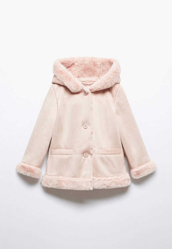 

Дубленка Mango Kids, Розовый, LEONORA