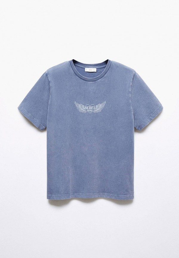

Футболка Mango Kids, Голубой, SOUL
