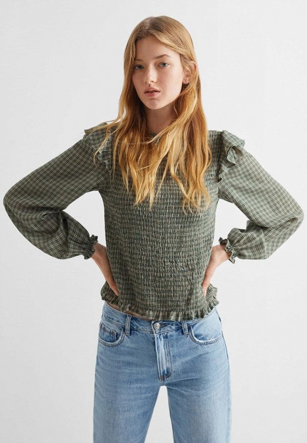 

Блуза Mango Kids, Зеленый, MASELLA
