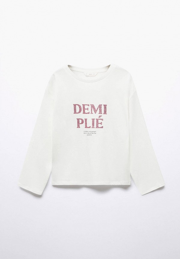 

Лонгслив Mango Kids, Белый, DEMI