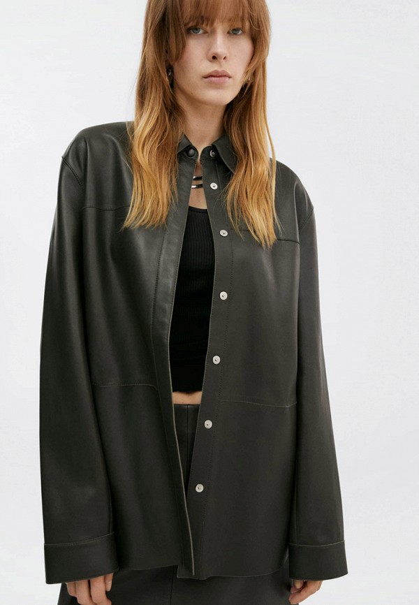 

Рубашка Mango, Зеленый, CAROLINA