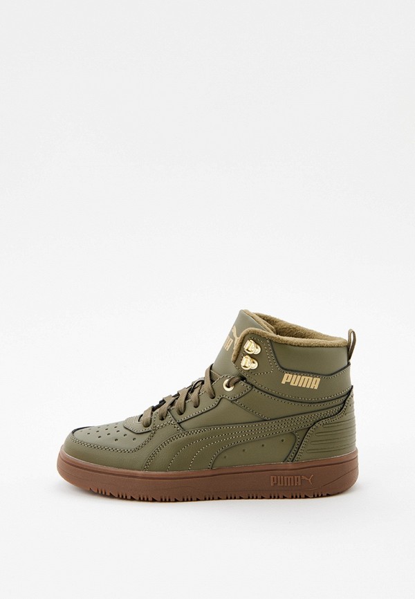 

Кеды PUMA, Хаки, Rebound Rugged Jr Burnt Olive-Burnt Oliv
