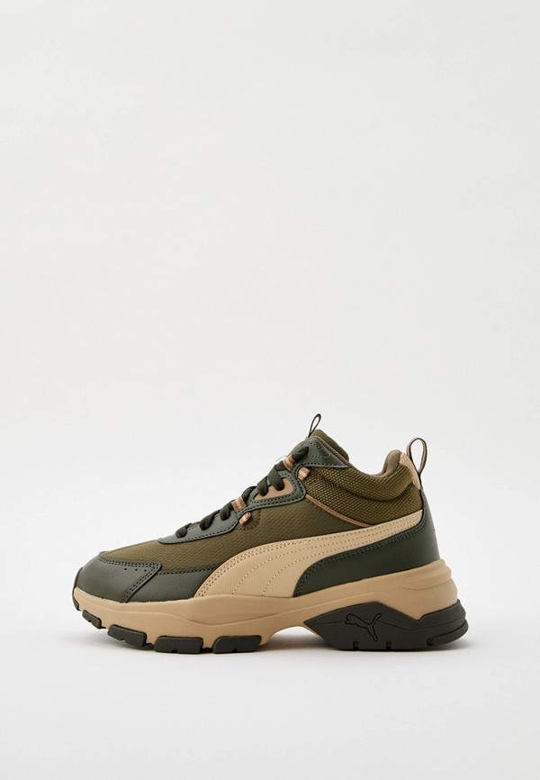 

Кроссовки PUMA, Хаки, Cassia Via Mid PUMA Olive-Toasted Almond