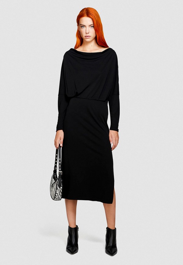 Платье Sisley черного цвета