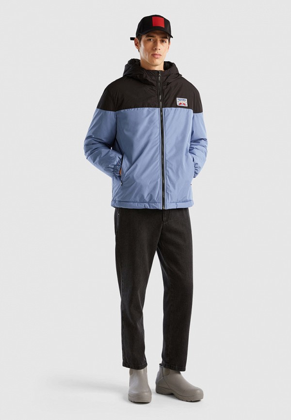 Куртка United Colors of Benetton голубой, размер 56, фото 2