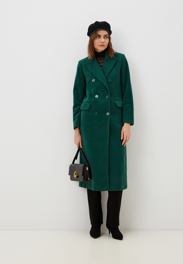 Пальто Silvian Heach зеленого цвета