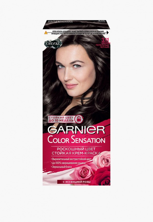

Краска для волос Garnier, Черный, стойкая, с эссенцией розы