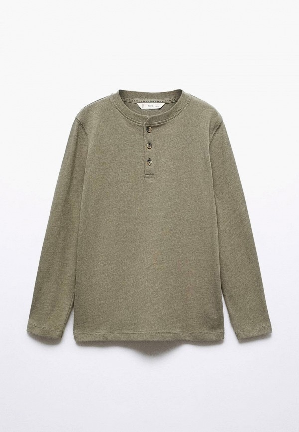 

Лонгслив Mango Kids, Хаки, HENLEY