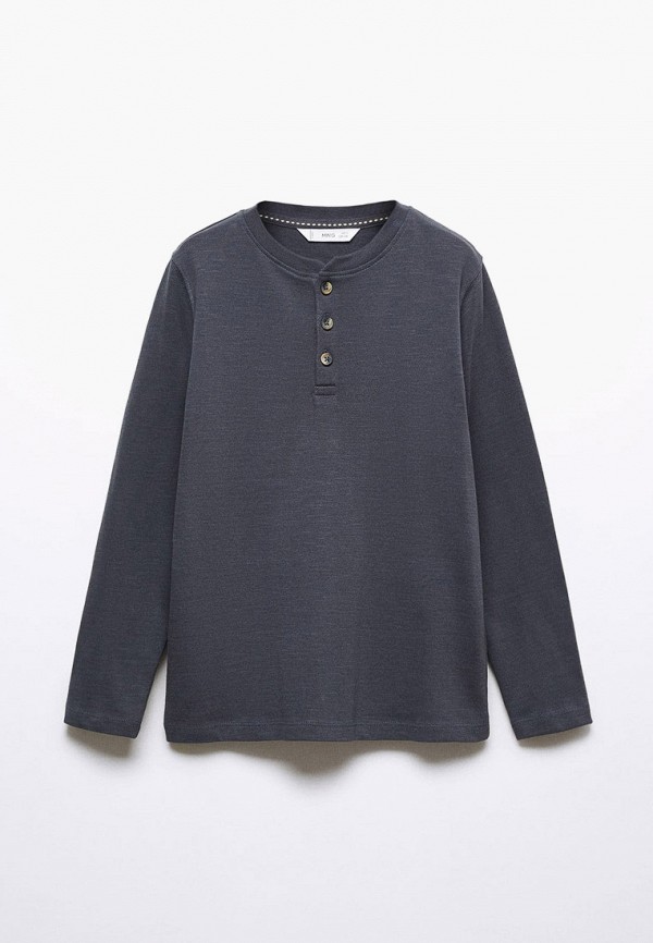 

Лонгслив Mango Kids, Синий, HENLEY