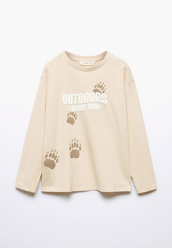 

Лонгслив Mango Kids, Бежевый, EXPLORER