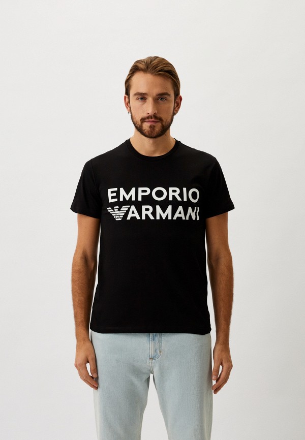 Футболка Emporio Armani черного цвета