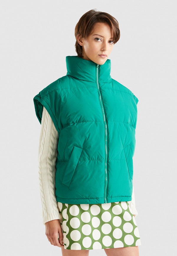 

Пуховик United Colors of Benetton, Бирюзовый, 2 в 1