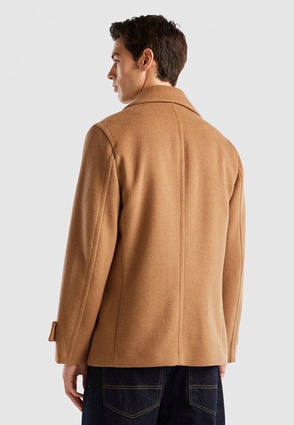 Полупальто United Colors of Benetton коричневый, размер 54, фото 3