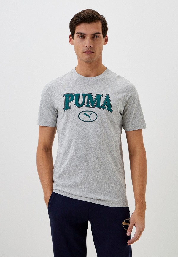 

Футболка PUMA, Серый, PUMA SQUAD Tee Light Gray Heather