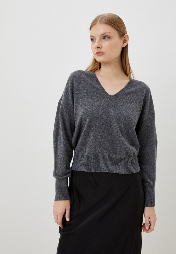 Пуловер Sisley серого цвета