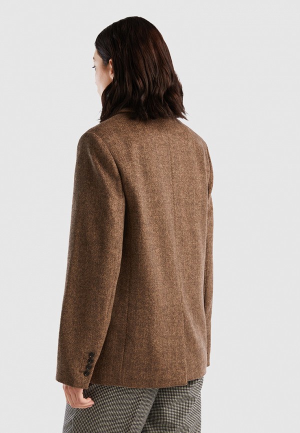 Жакет United Colors of Benetton коричневый, размер 44, фото 3