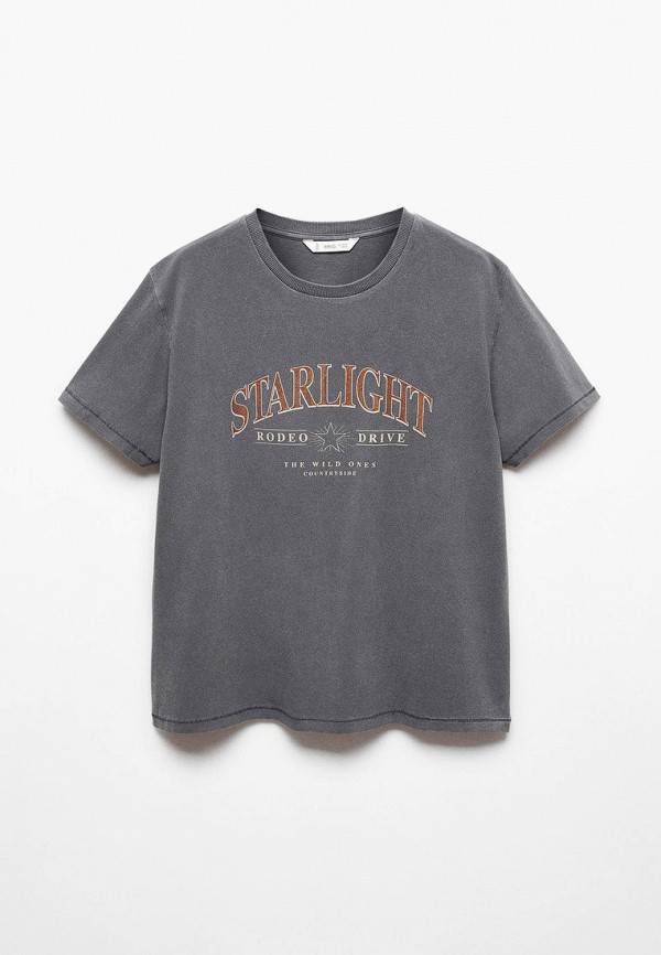 

Футболка Mango Kids, Серый, RODEO