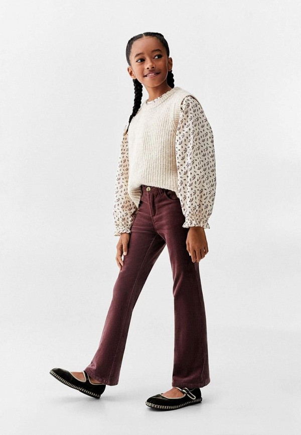

Брюки Mango Kids, Коричневый, VELVE