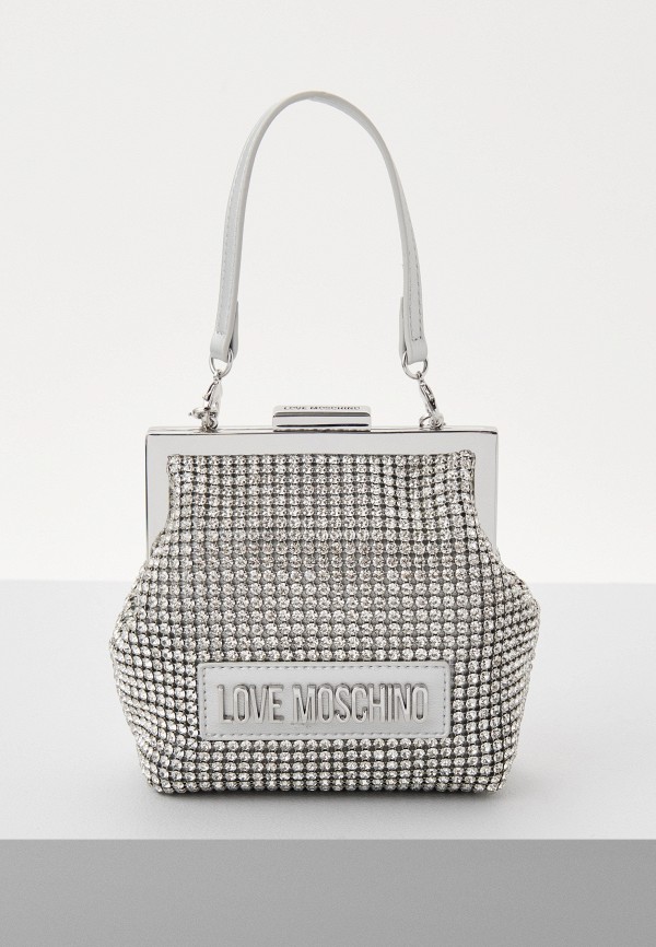 

Клатч Love Moschino, Серебряный