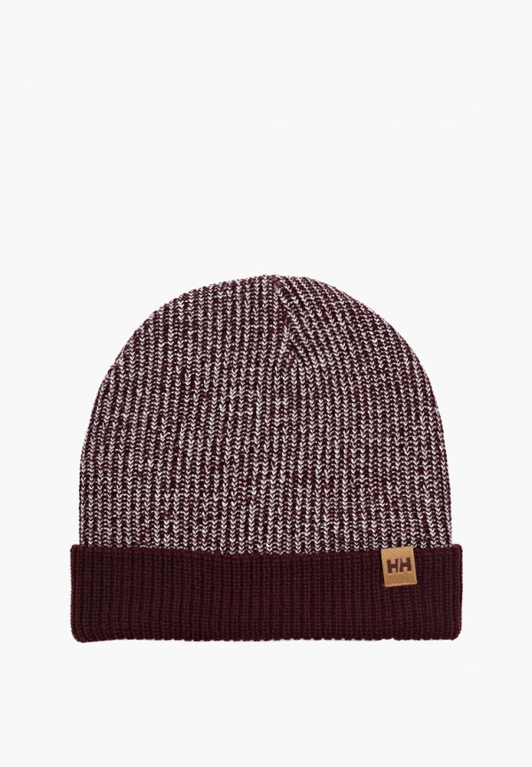 

Шапка Helly Hansen, Бордовый, LOGO CUFF BEANIE