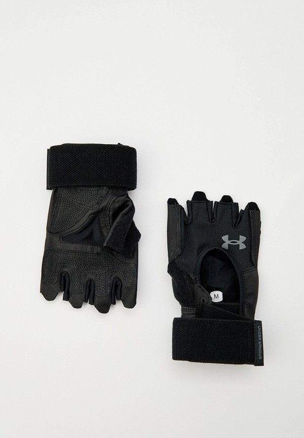 Перчатки для фитнеса Under Armour черного цвета