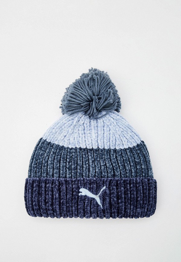 

Шапка PUMA, Синий, Ws Pom Beanie Parisian Night-Evening Sky