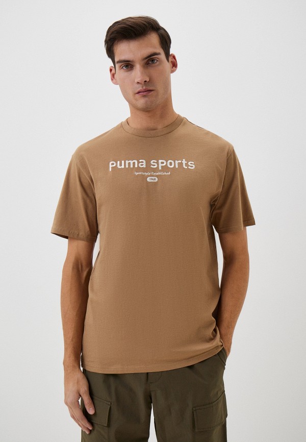 

Футболка PUMA, Бежевый, TEAM Graphic Tee Toasted