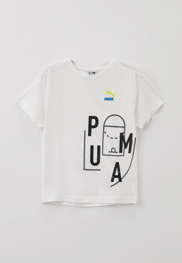 

Футболка PUMA, Белый, CLASSICS FTR BALLER Logo Tee B PUMA Whit