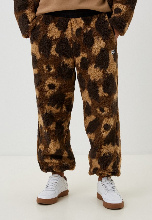 

Брюки спортивные PUMA, Коричневый, DOWNTOWN AOP Sherpa Pants Chocolate Chip