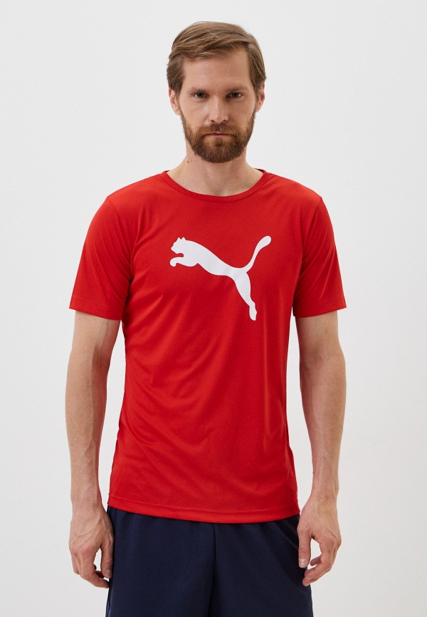 

Футболка спортивная PUMA, Красный, individualRISE Logo Tee Puma Red-Puma Bl