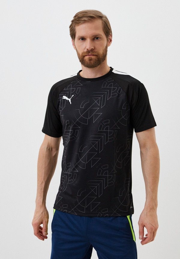 

Футболка спортивная PUMA, Черный, teamLIGA Graphic Jersey PUMA Black-Shado