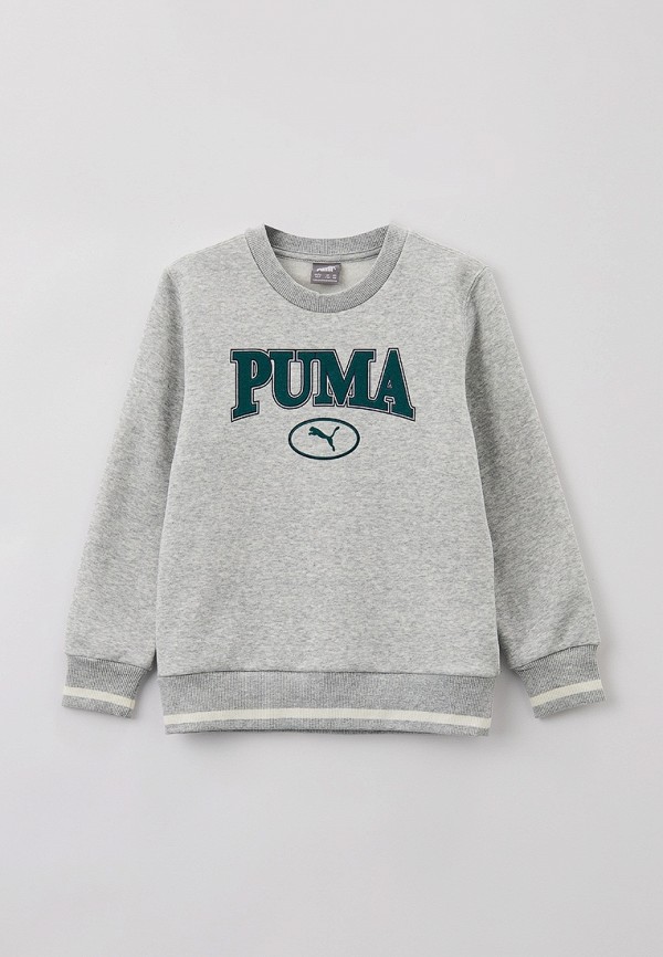

Свитшот PUMA, Серый, PUMA SQUAD Crew FL B Light Gray Heather