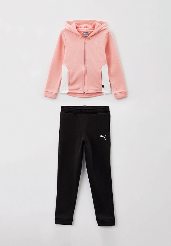 

Костюм спортивный PUMA, Разноцветный, Hooded Sweat Suit FL cl G Peach Smoothie