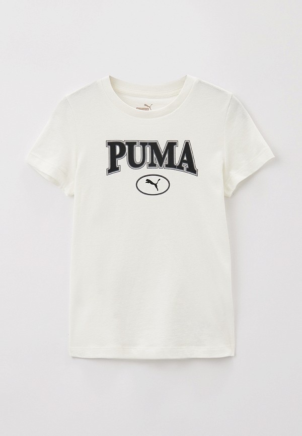 

Футболка PUMA, Белый, PUMA SQUAD Graphic Tee G Warm White