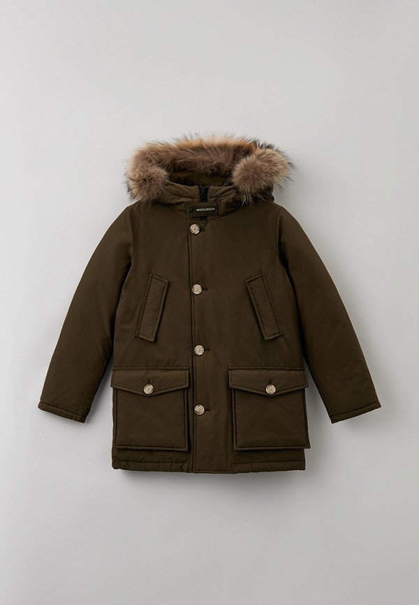

Пуховик Woolrich, Хаки, ARCTIC DETACHABLE FUR PARKA