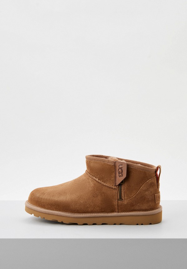 

Угги UGG, Коричневый, CLASSIC ULTRA MINI ZIP