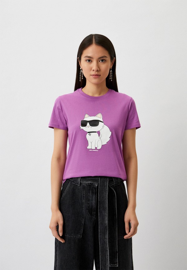 

Футболка Karl Lagerfeld, Фиолетовый