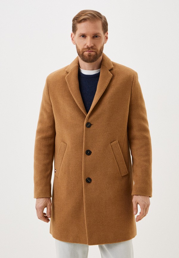 Пальто Tommy Hilfiger коричневого цвета