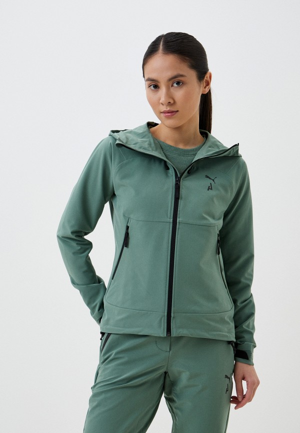 

Ветровка PUMA, Зеленый, Seasons Softshell Jacket Eucalyptus