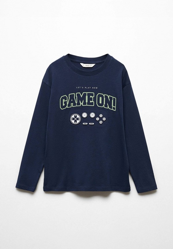 

Лонгслив Mango Kids, Синий, GAMER