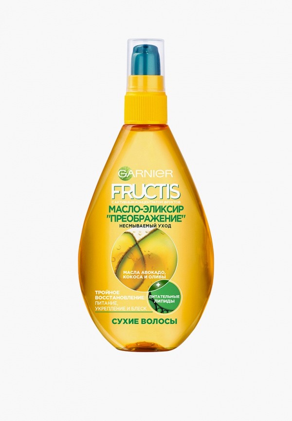

Масло для волос Garnier, Прозрачный, Fructis "Преображение" для всех типов волос, 150 мл