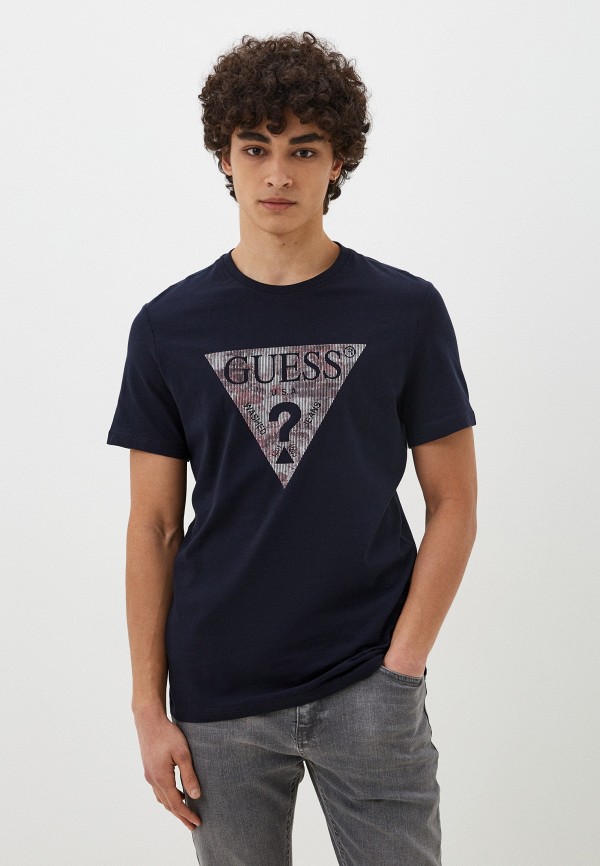 Футболка Guess синего цвета