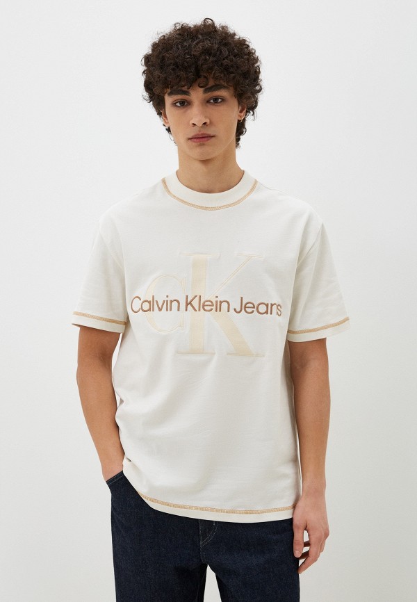 

Футболка Calvin Klein Jeans, Бежевый