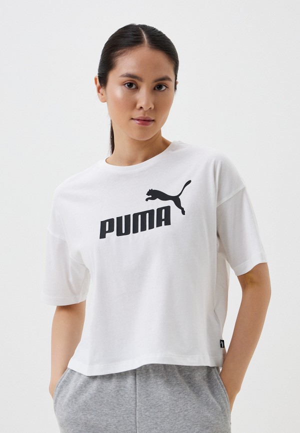 

Футболка PUMA, Белый, ESS Cropped Logo Tee