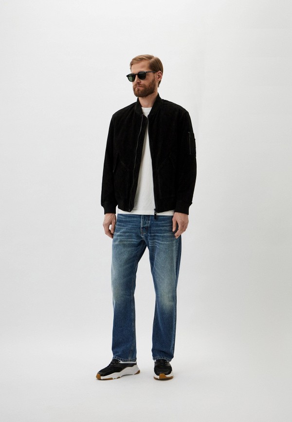 фото Куртка кожаная утепленная hugo