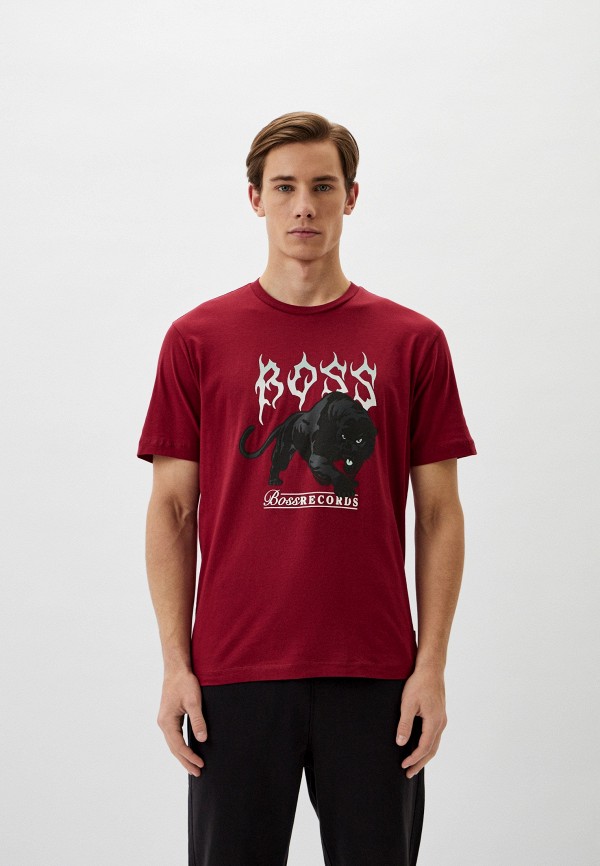 

Футболка Boss, Бордовый, TeePantera