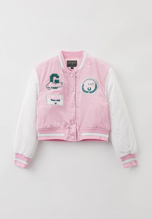 Куртка утепленная Guess розового цвета